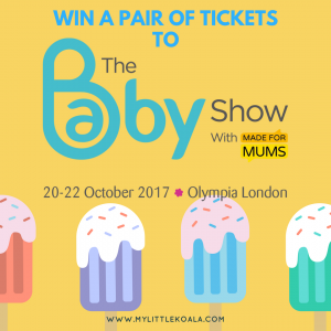Nursing apron breastfeeding cover at The Baby Show Olympia WIN A PAIR OF TICKETS